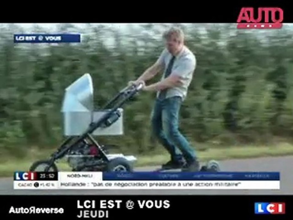 Zapping Autonews : Gad Elmaleh en Twizy, poussette motorisée et voitures amphibies