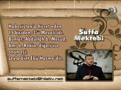 Suffa Mektebi (12) Cahiliye'den İslam'a Mus'ab İbn Ümeyr 0608