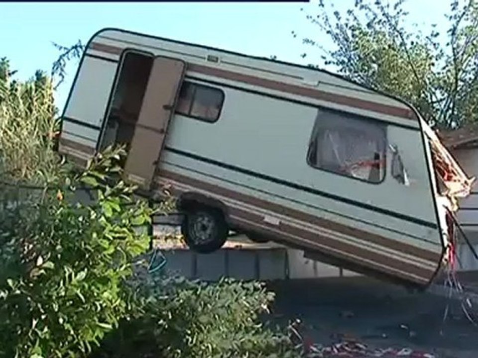 Un habitant a vu sa caravane voler pendant la mini-tornade à Saint Hilaire Le Vouhis