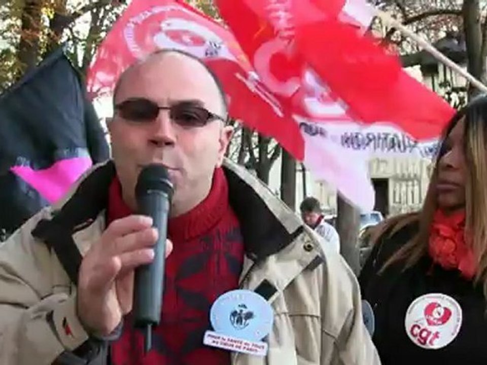 Rassemblement pour la défense de l'hôpital Hotel-Dieu