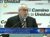 “Votar por los candidatos de la unidad el 16 de diciembre es un voto por la descentralización”