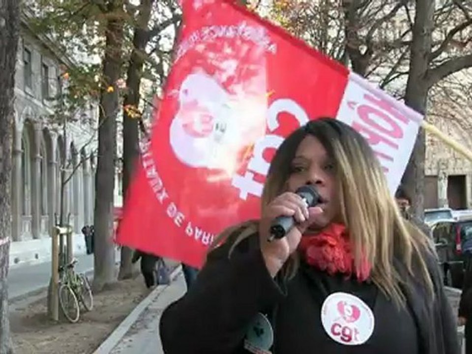 Rassemblement pour la défense de l'hôpital Hotel-Dieu le 15 octobre 2012