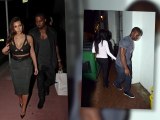 Kim Kardashian and Kanye West Bump into Reggie Bush and His Girlfriend