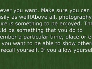 Tips For Getting Great  Photography Pictures