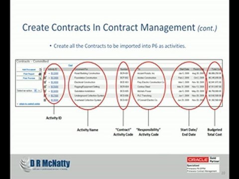 SEPTEMBER-INTEGRATING COSTS, SCHEDULES AND REPORTS WITH P6, CONTRACT MANAGEMENT AND P6 WEB.wmv