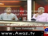 Allegation #6 Statebank Permission CEO SKMH Faisal Sultan responds to Khawaja Asif