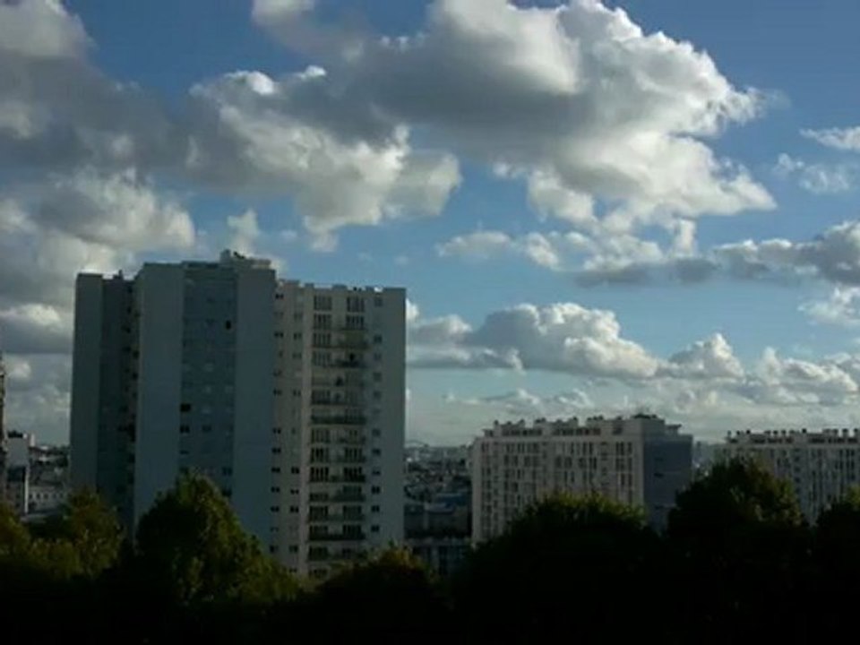View of Paris from Belleville park #2