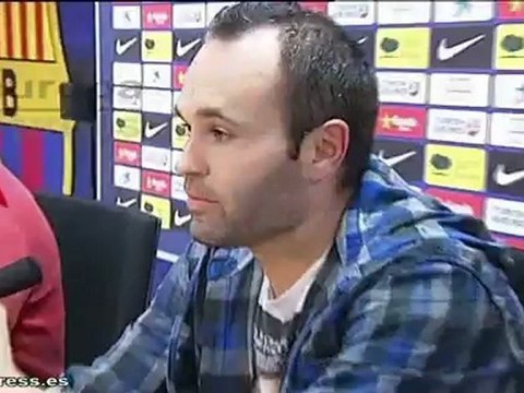 Andrés Iniesta en la Ciutat Esportiva del Barça