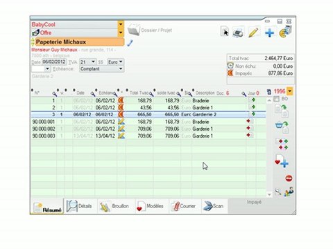 Documents - Optimizze: Historique des documents transférés - ERP - v16