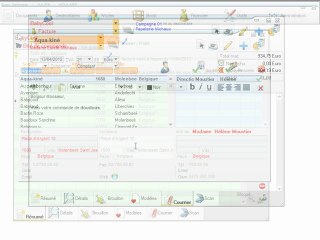 Documents - Optimizze: Onglet courrier - ERP - v16