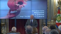 Napolitano - Giornata nazionale per le vittime degli incidenti sul lavoro (12.10.12)
