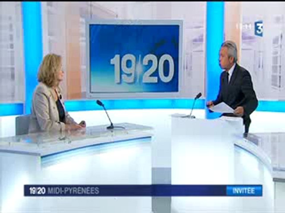Interview de Françoise Laborde au 19/20 de France 3 Midi-Pyrénées