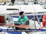 Boats compete in Italy's historic Barcolana regatta