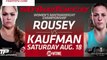 Ronda Rousey vs. Sarah Kaufman - Prediction - - strikeforce ufc 150 151 152 153 154553