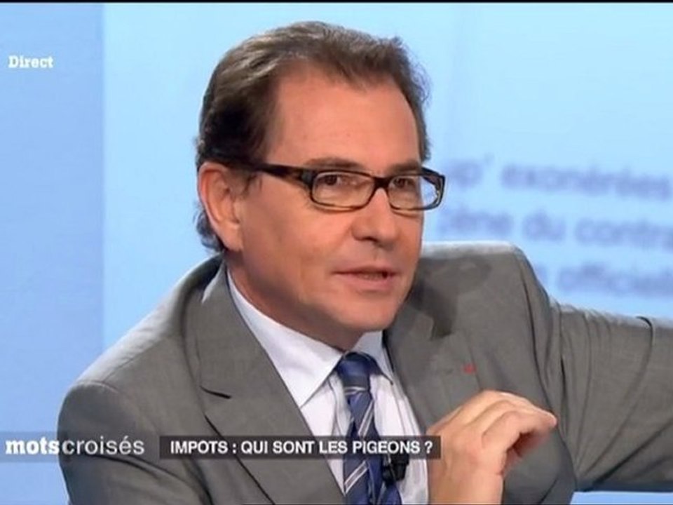 Robert Rochefort, invité de Mots Croisés sur France2 - 151012