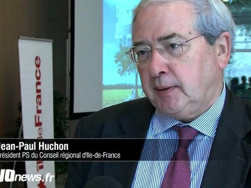 Jean-Paul Huchon (PS) présente le schéma directeur de la région Ile-de-France 2030