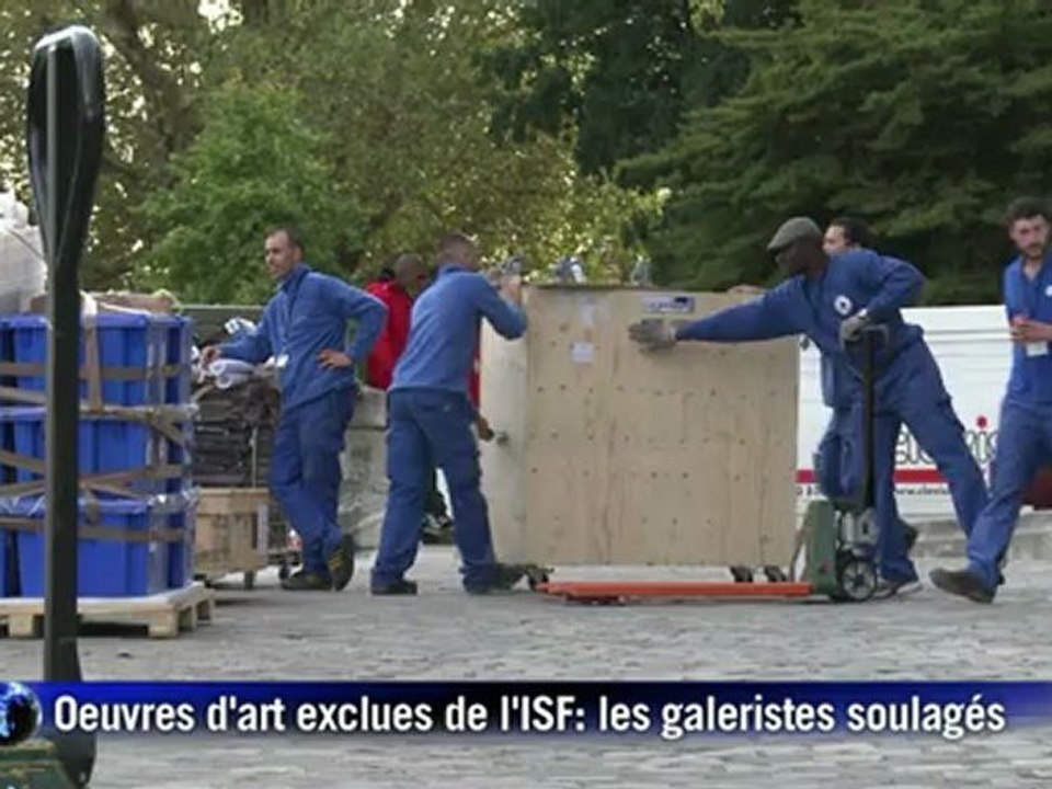 Oeuvres d'art exclues de l'ISF: les galeristes soulagés