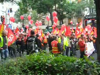 Manif CGT à Paris le 09 octobre 2012