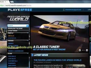 Need for Speed World boost hack NO SURVEY !!!