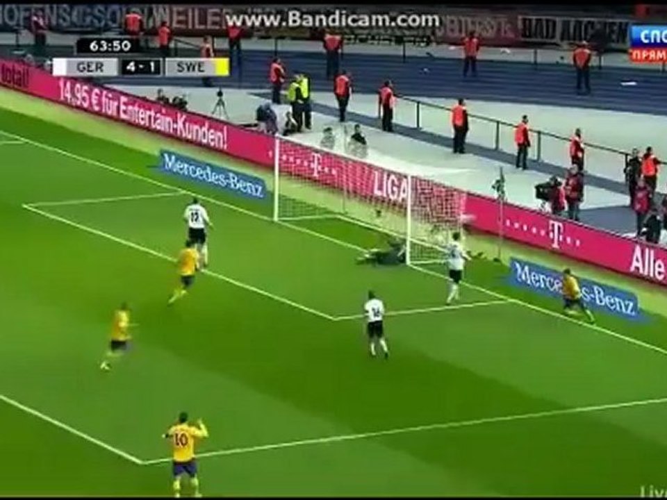 Almanya 4-4 İsvec 16-10-2012 germany 4 sweden 4
