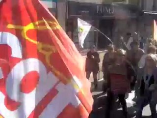 Bergerac : les travailleurs sociaux dans la rue (15/10/12)