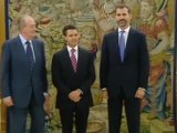 El presidente electo de México cena con el rey y el príncipe de Asturias