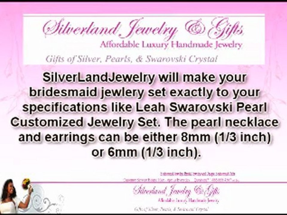 eah Swarovski Pearl Customized Jewelry Set - Best Value