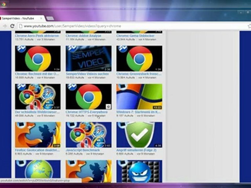 Chrome: quicksearch