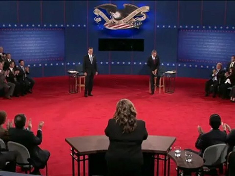 Kampf mit offenem Visier: Obama und Romney in zweitem TV-Duell