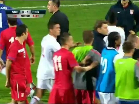 La guerra di Rose - Rissa in Serbia-Inghilterra U21