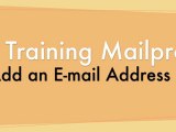 Add an Email Address - Mailpro V5 Training