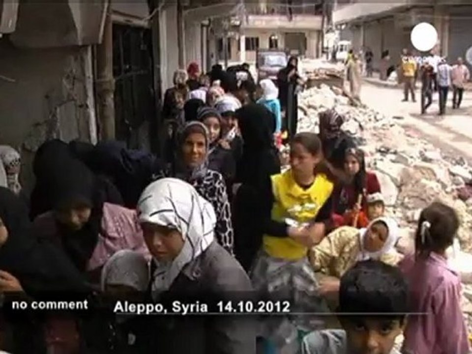 Syrie : les habitants d'Alep essayent de... - no comment