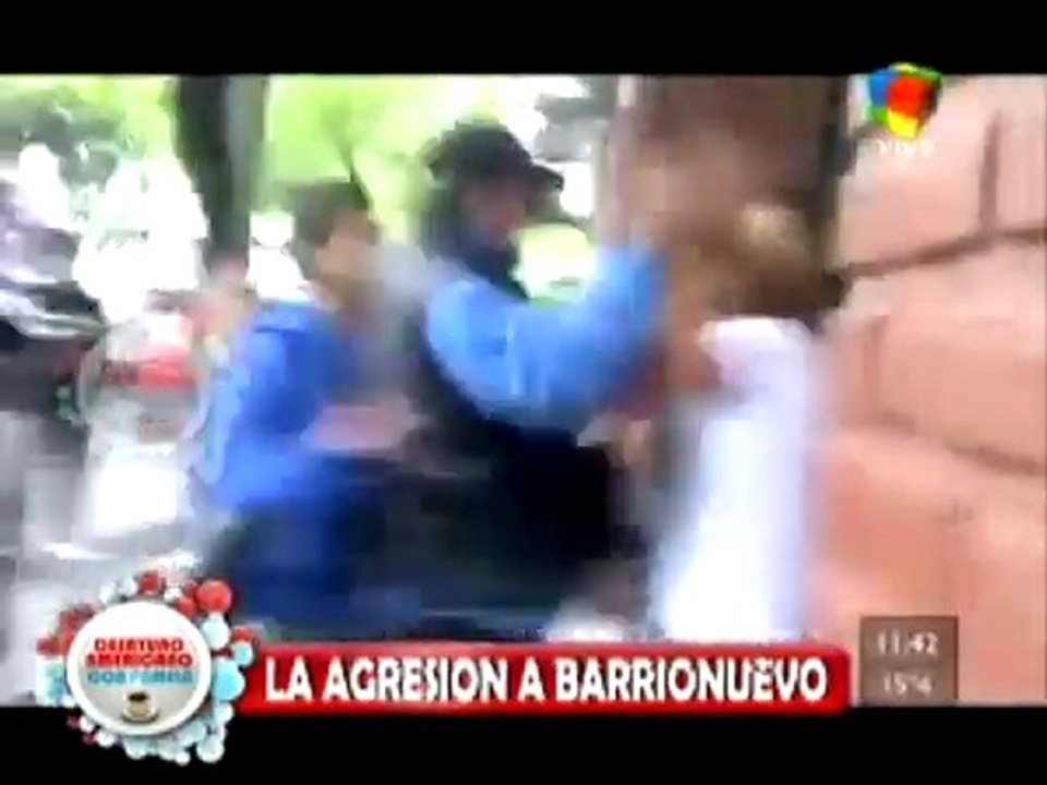 Agreden a Luis Barrionuevo en la puerta de América