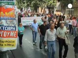 Greek professionals in anti-austerity street protest