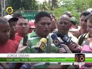 Obreros de la Universidad de Policía Nacional en Aragua denuncian falta de pagos