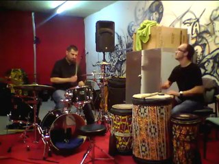 Julien Charnet Yann Djokovic : African Percussion and Drums Jam Session#1