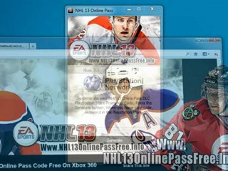 How to Get NHL 13 Online Pass Free on Xbox 360 And PS3