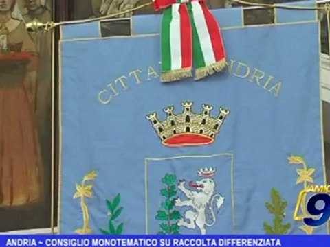 Andria | Consiglio monotematico su raccolta differenziata