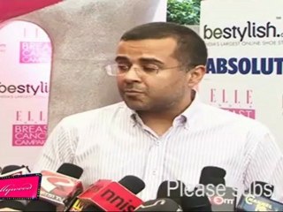 Chetan Bhagat at Breast Cancer Campaign