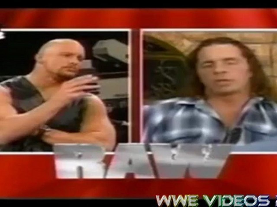 WWE STONE COLD AND BRET HART FUNNY LIVE SEGMENT
