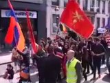 Ermenilerden Türk Büyükelçiliği ve AB kurumları önünde gösteri