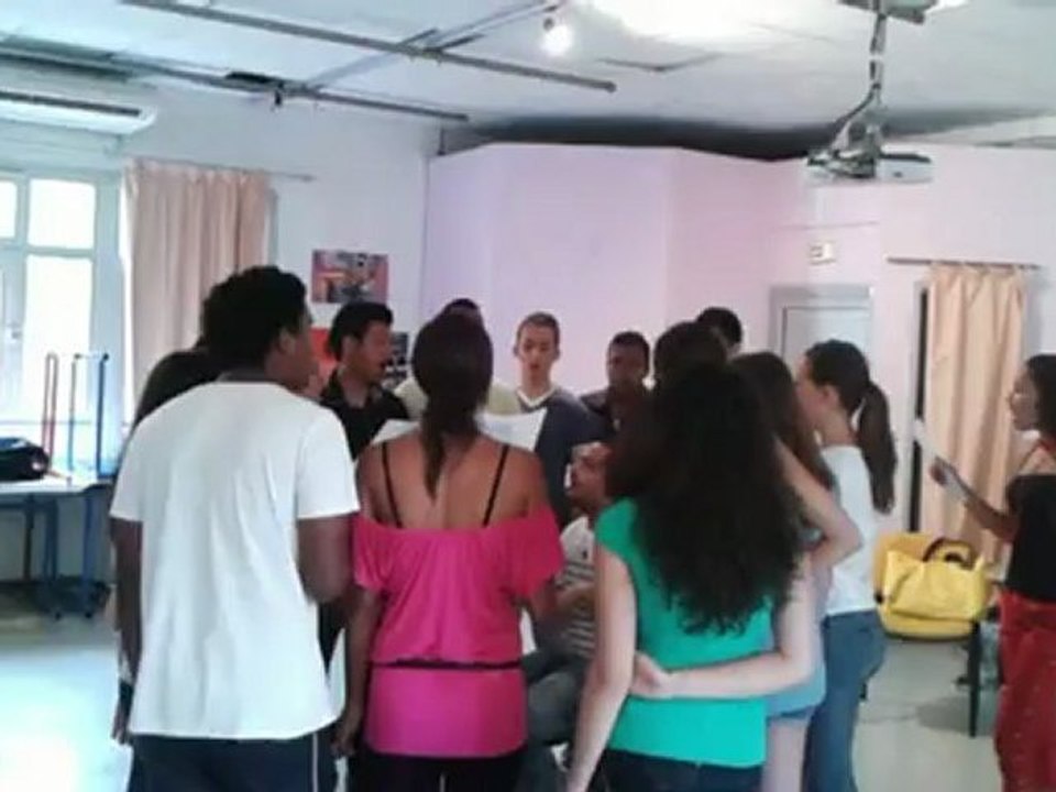 Chorale à la MDL du lycée Pierre Poivre oct 2012