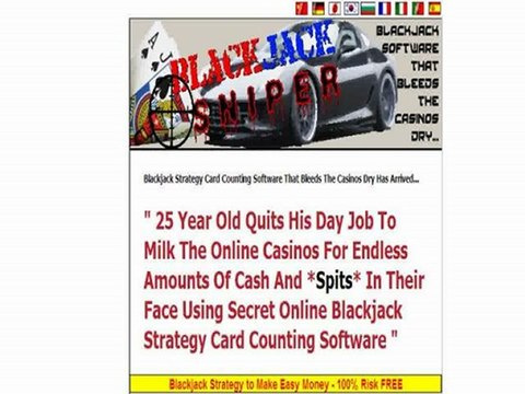 Blackjack Sniper Software - Advanced Strategy Slaps The Casino - Bot