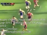 Fri 19 Oct Rugby- Tasman vs Otago Live Online Stream