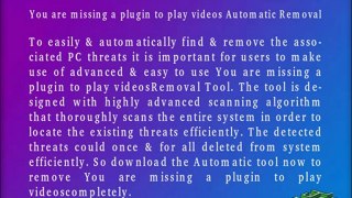 Delete You are missing a plugin to play videos: Easy guide