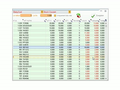 Stocks - Optimizze: Ajustement des quantités reçues - ERP - v16