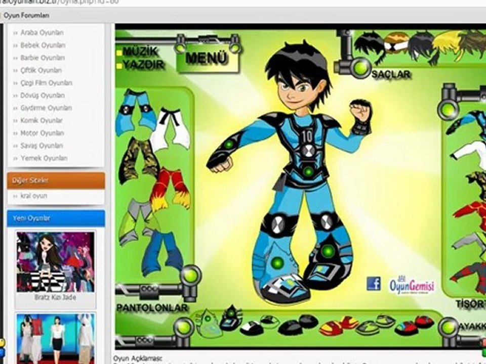 Ben 10 Giydir Oyunu