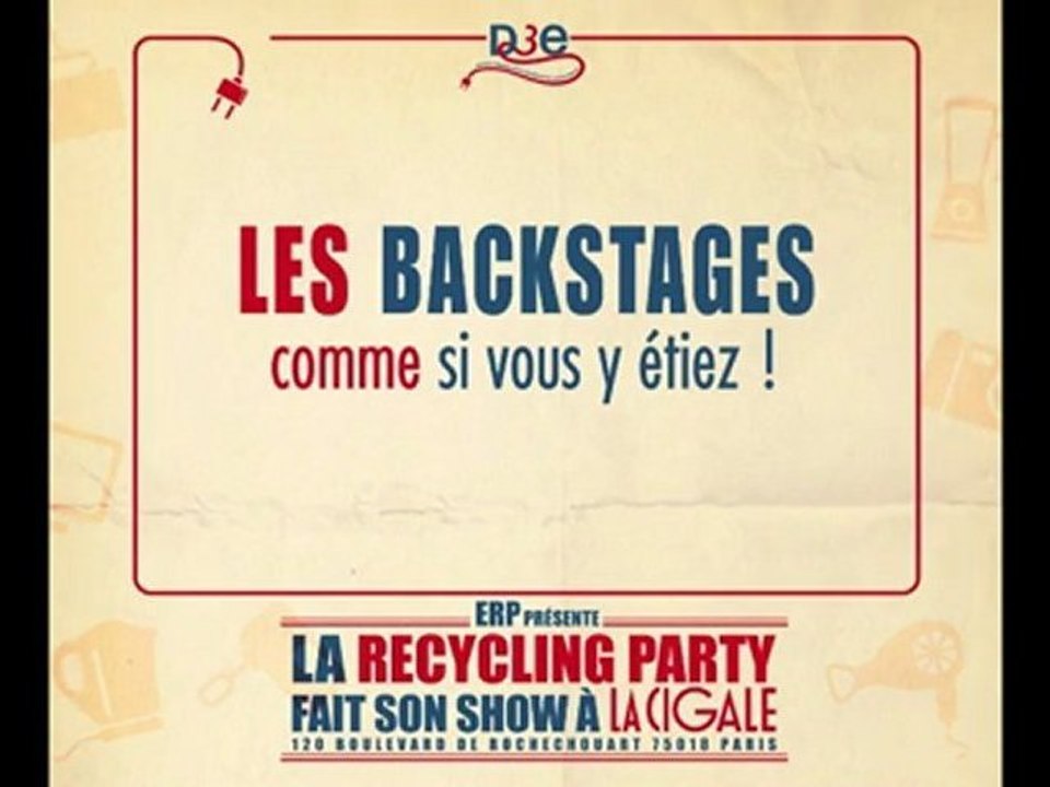BACKSTAGE REPORT RECYCLING PARTY 2012