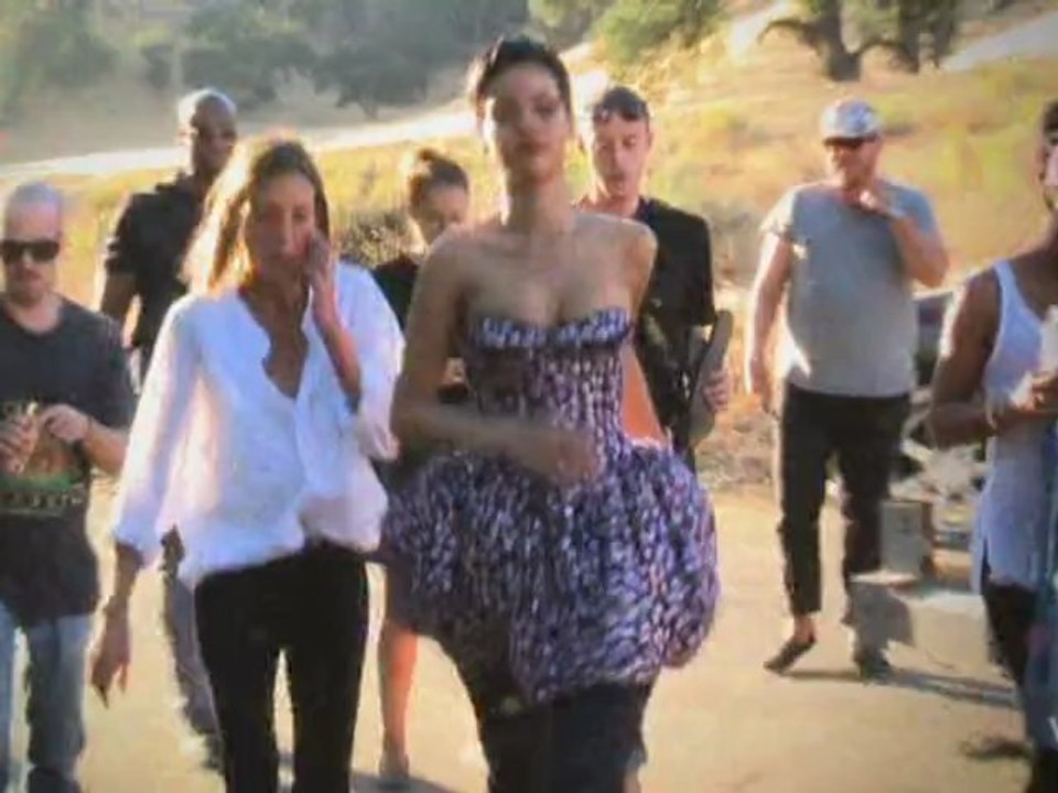 Behind-the-scenes of Rihanna's Vogue photoshoot