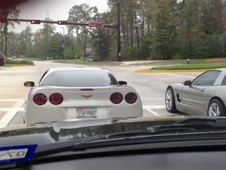 Two Stupid Corvette crash into each other..